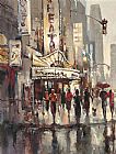 Brent Heighton Canvas Paintings - City Scene
